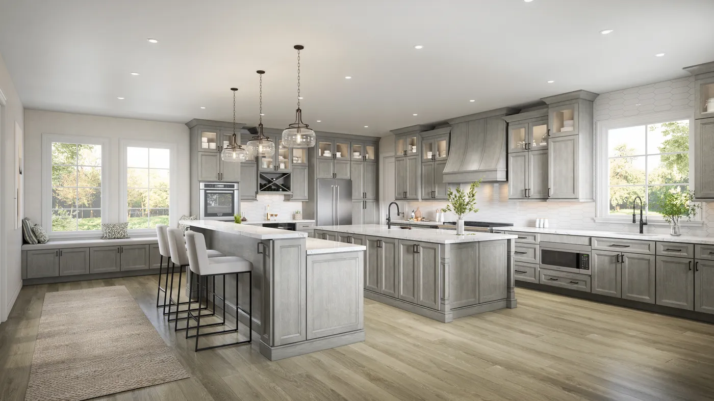 Oxford Mist cabinets installed — Highland Collection
