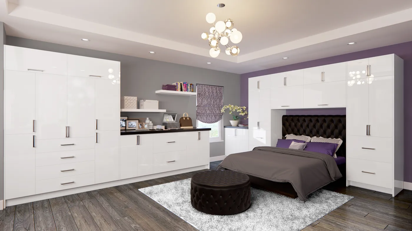Palermo Gloss White cabinets installed — AltaEuro Collection