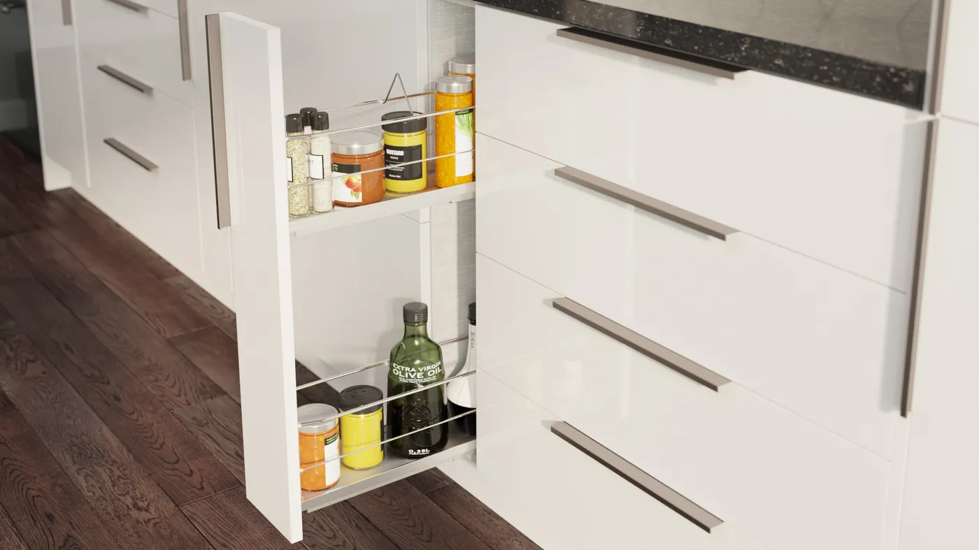 Palermo Gloss White cabinets installed — AltaEuro Collection