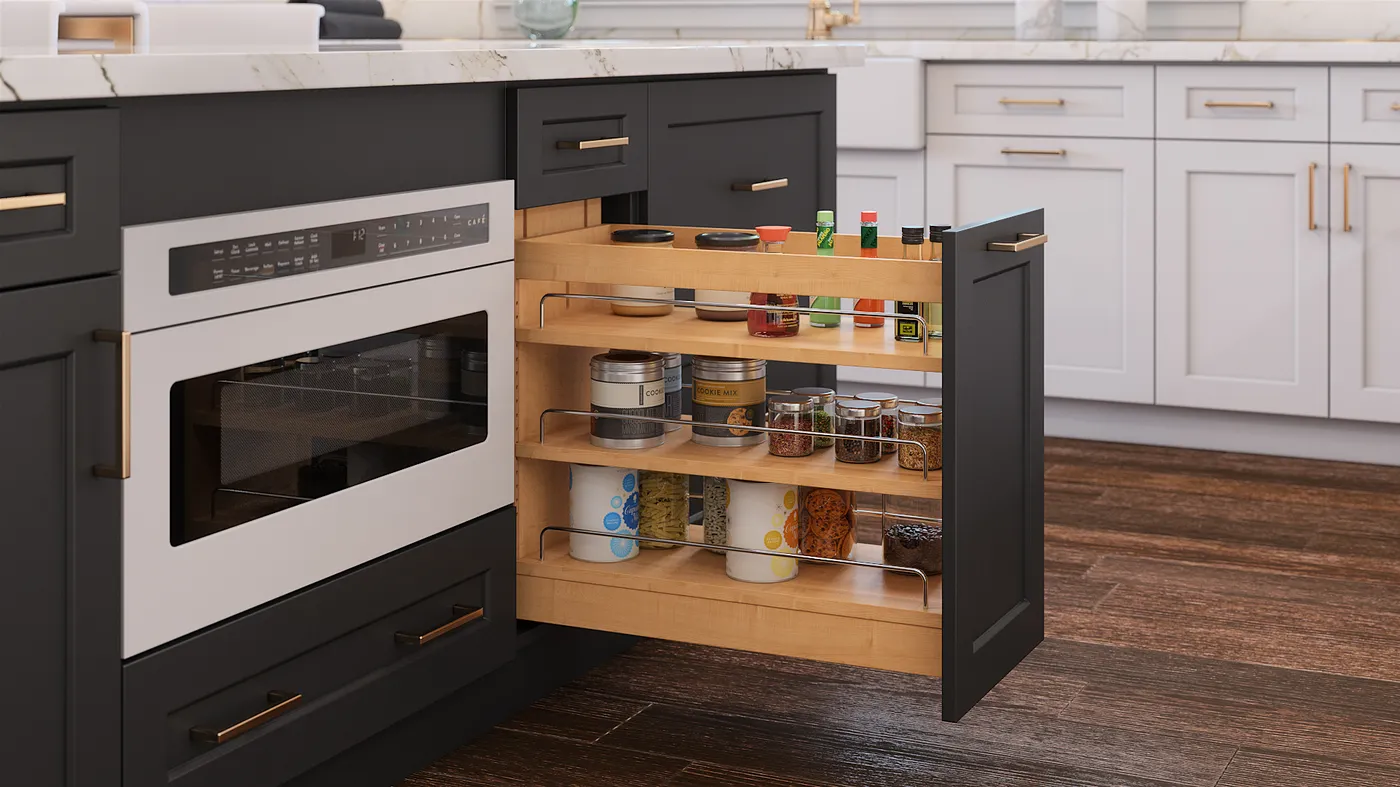 Shaker Black cabinets installed — Highland Collection