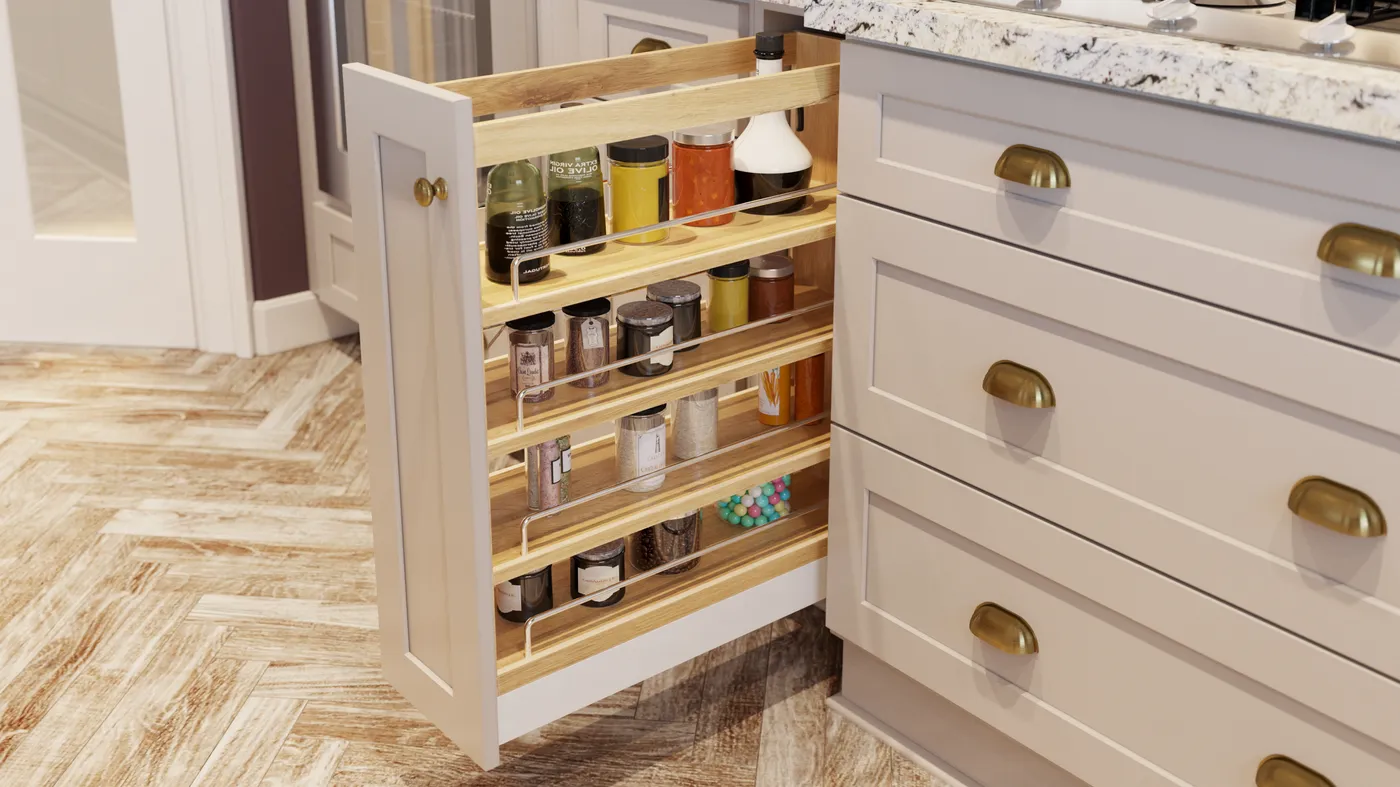 Shaker Dove cabinets installed — Highland Collection