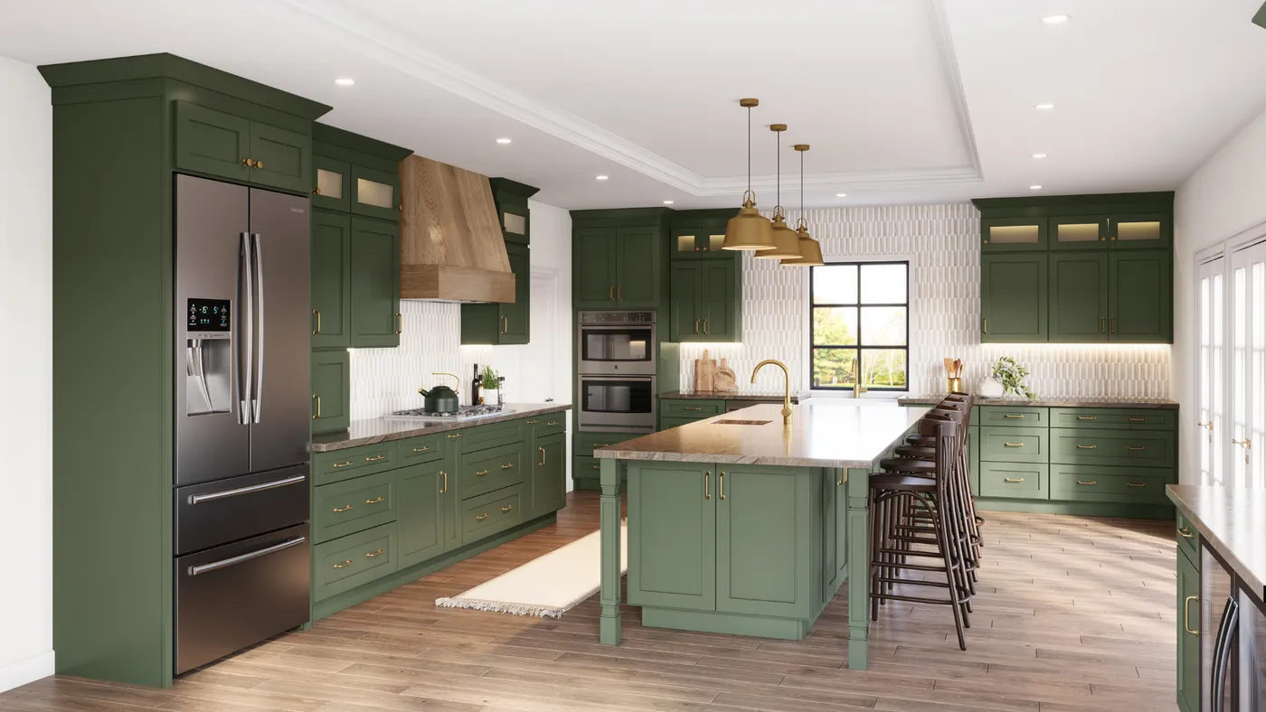 Shaker Ivy cabinets installed — Highland Collection