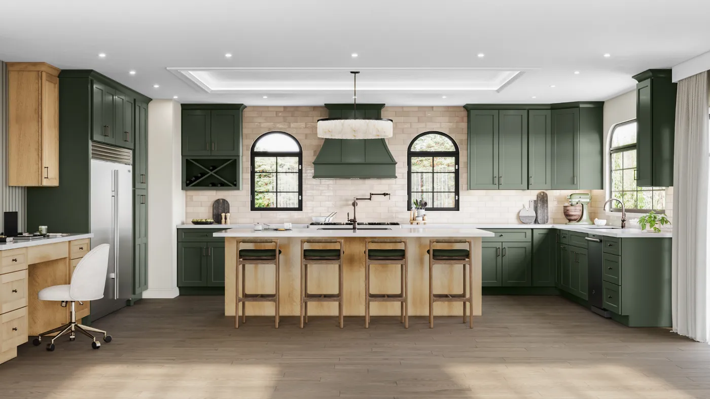 Shaker Ivy cabinets installed — Highland Collection