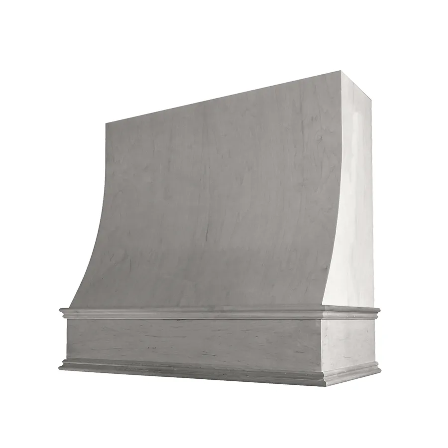 Charlotte V1 finished hood — Oxford Mist