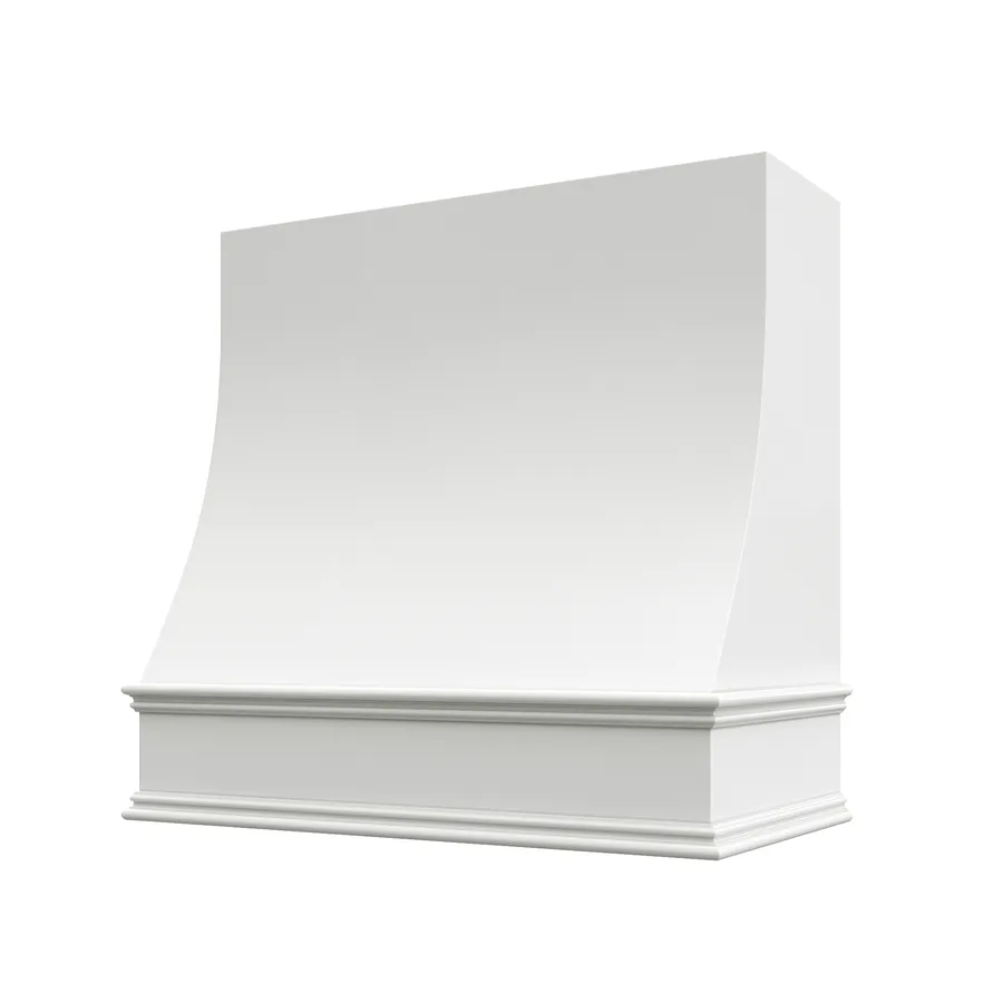 Charlotte V1 finished hood — Shaker White