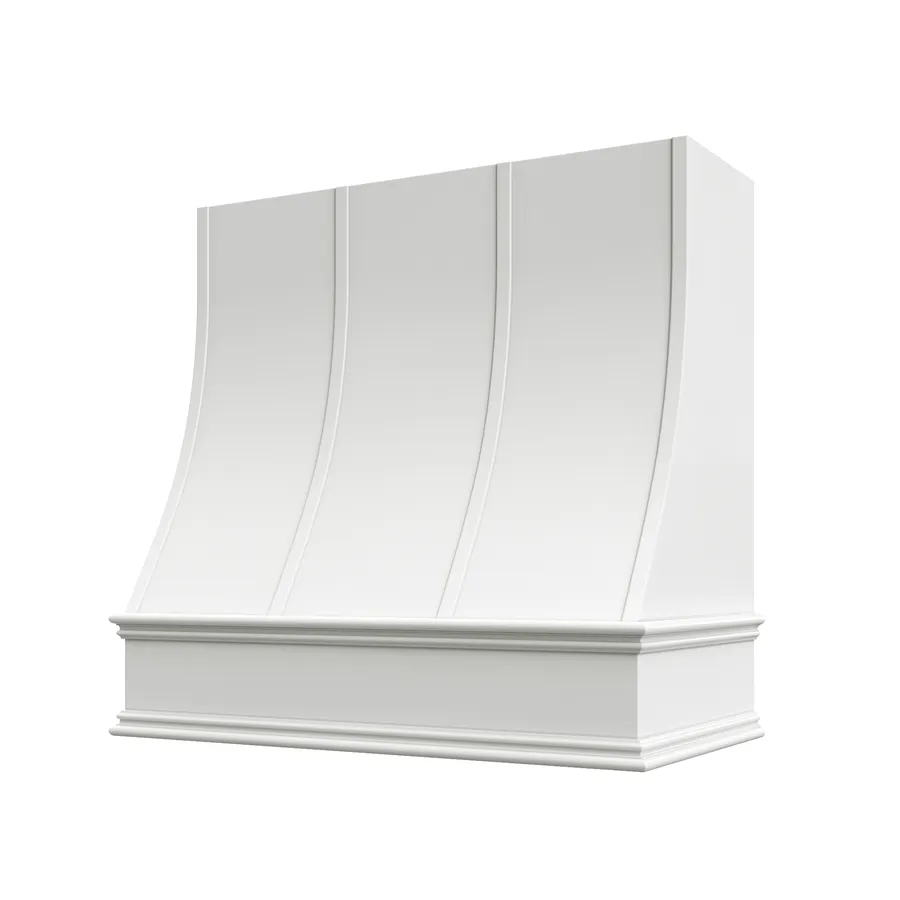 Charlotte V3 finished hood — Torino White Pine
