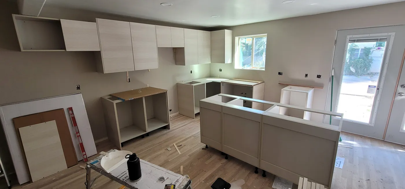 Before — Torino White Pine Kitchen