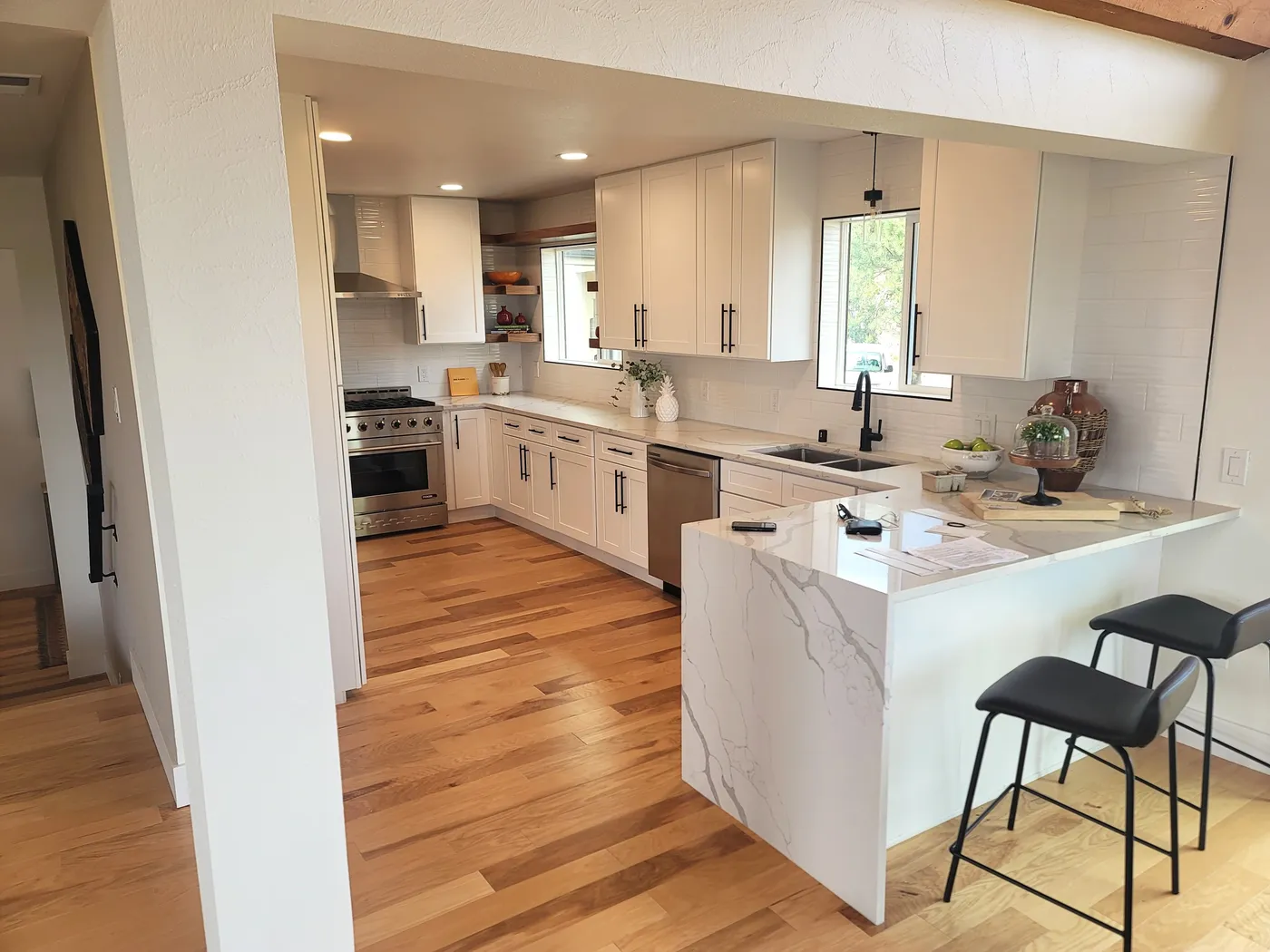 After — Shaker White Kitchen
